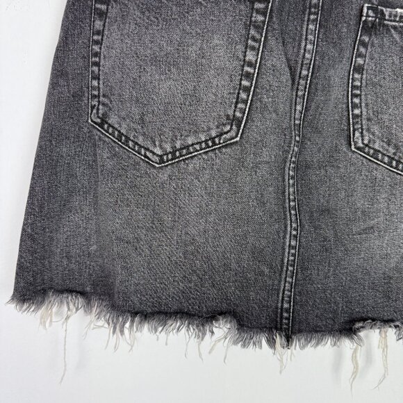 Abercrombie & Fitch Zoe Natural Rise Vintage A-Line Skirt Faded Black Size 27 4 - Picture 7 of 9